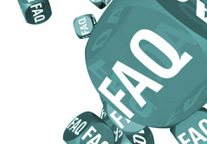 Green dice with the lettering FAQ stand for the FAQ area of penimaster.com