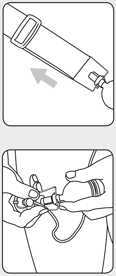 Instructions Step 2+3: weight expander PeniMaster PRO