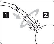Connecting PeniMaster PRO to the hose application system using a thread