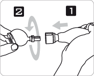 Connecting PeniMaster PRO and pump ball with attached valve adapter