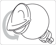 Illustration regarding the process of putting on the diaphragm over the glans chamber of PeniMaster PRO