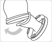 Illustration regarding the attachment of the entire sluice system to the glans chamber
