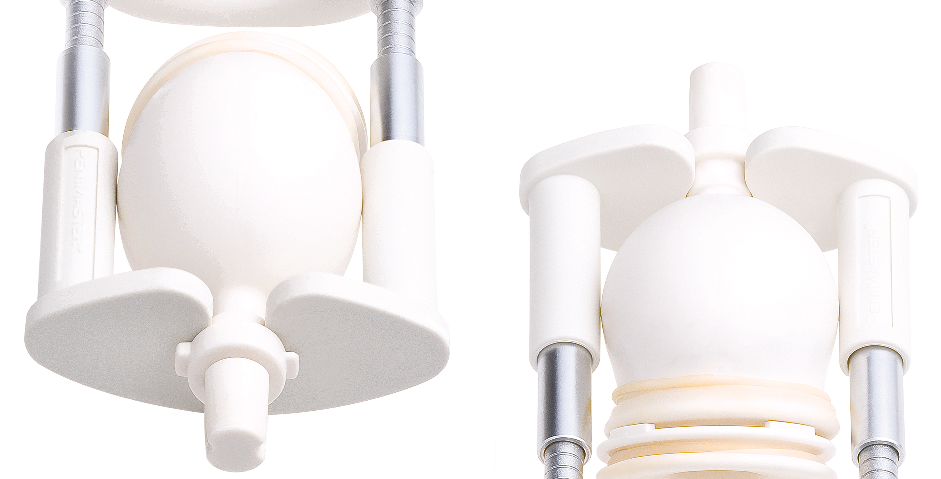 Detailed overhead shot of the coupling system of the PeniMaster PRO rod expander