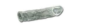 Transparent penis shell for pseudo penis elongation